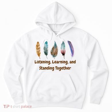 Feathers Native American Unity Day Orange Indigenous Hoodie