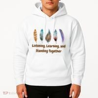 Feathers Native American Unity Day Orange Indigenous Hoodie thumb 2