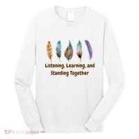 Feathers Native American Unity Day Orange Indigenous Long Sleeve Shirt thumb 0