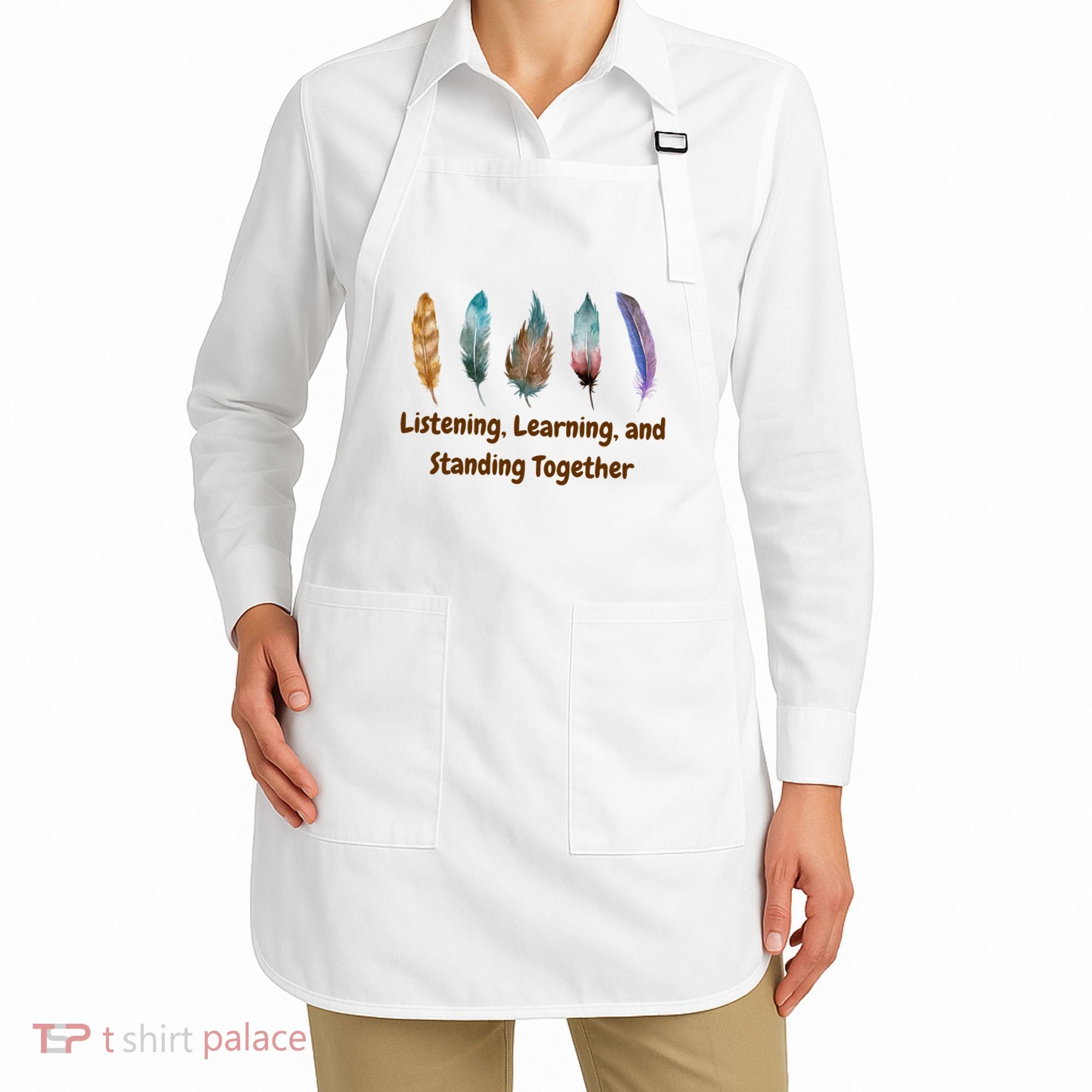 Feathers Native American Unity Day Orange Indigenous Apron
