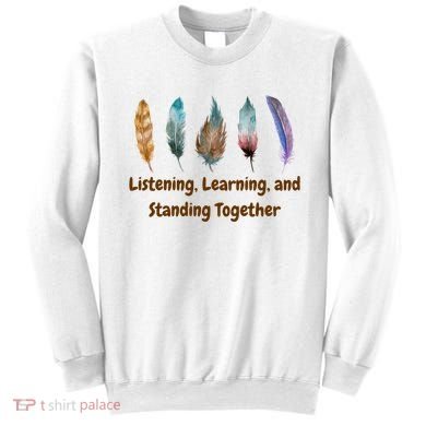 Feathers Native American Unity Day Orange Indigenous Sweatshirt