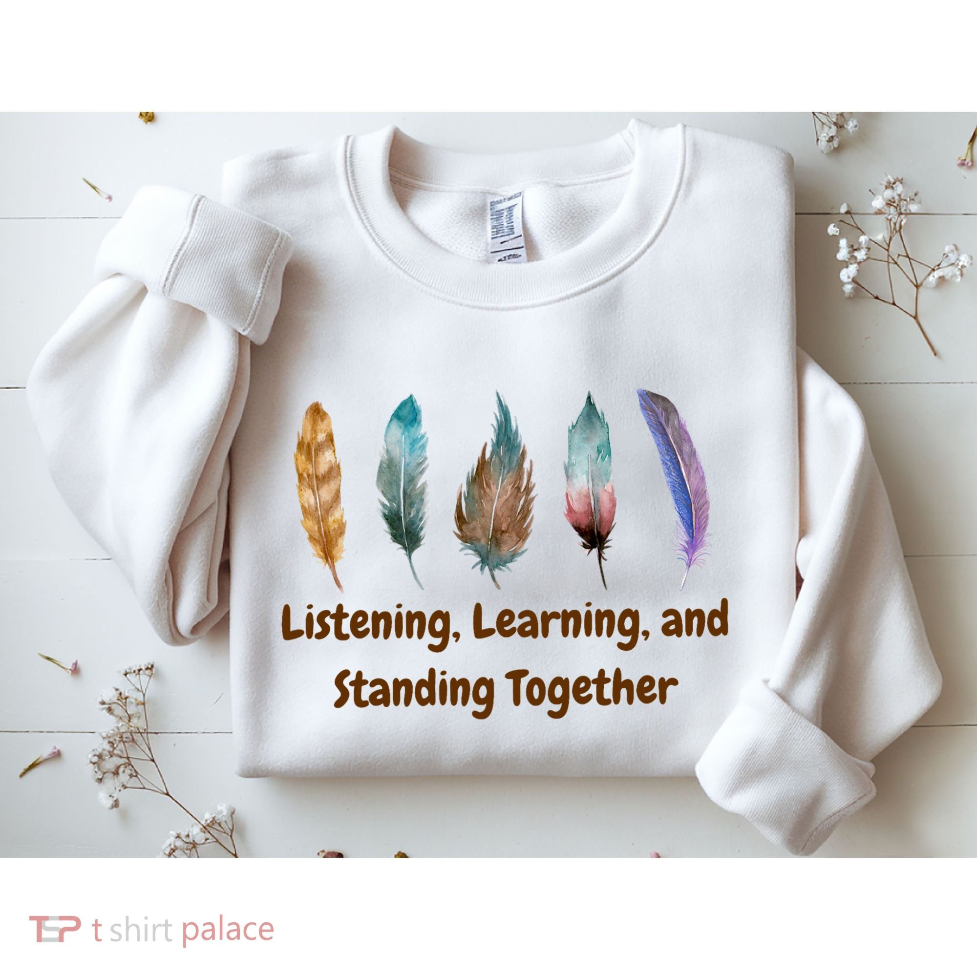 Feathers Native American Unity Day Orange Indigenous Sweatshirt