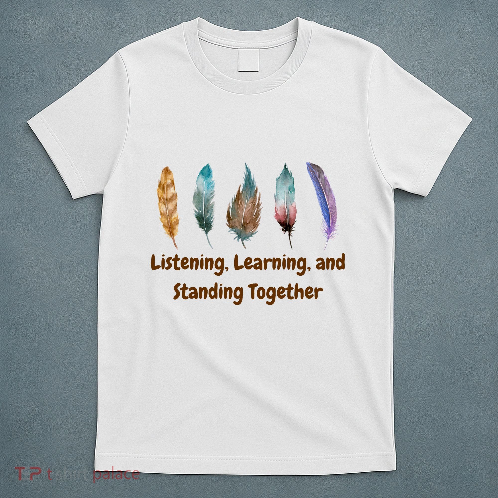 Feathers Native American Unity Day Orange Indigenous T-Shirt
