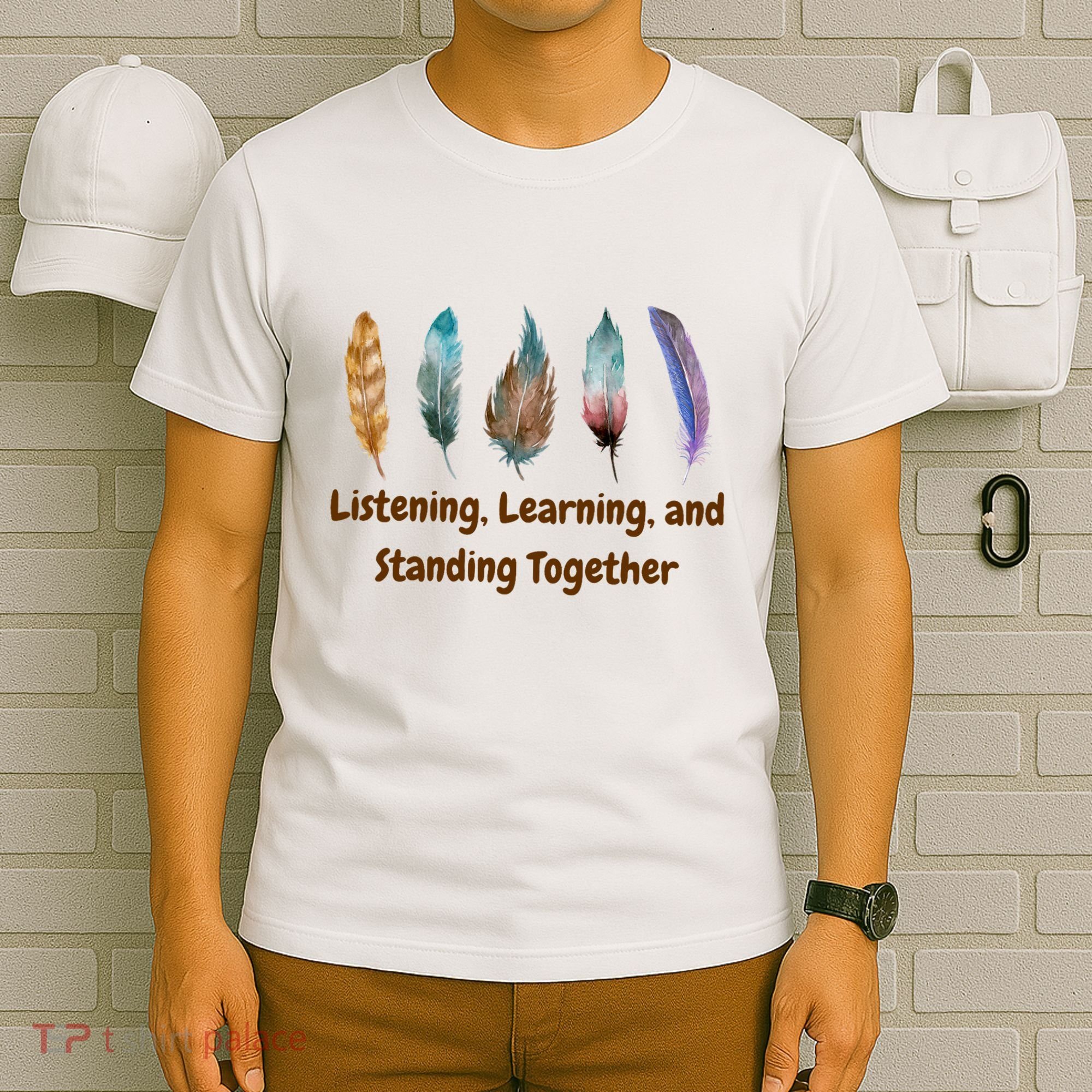Feathers Native American Unity Day Orange Indigenous T-Shirt