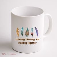 Feathers Native American Unity Day Orange Indigenous Coffee Mug thumb 1