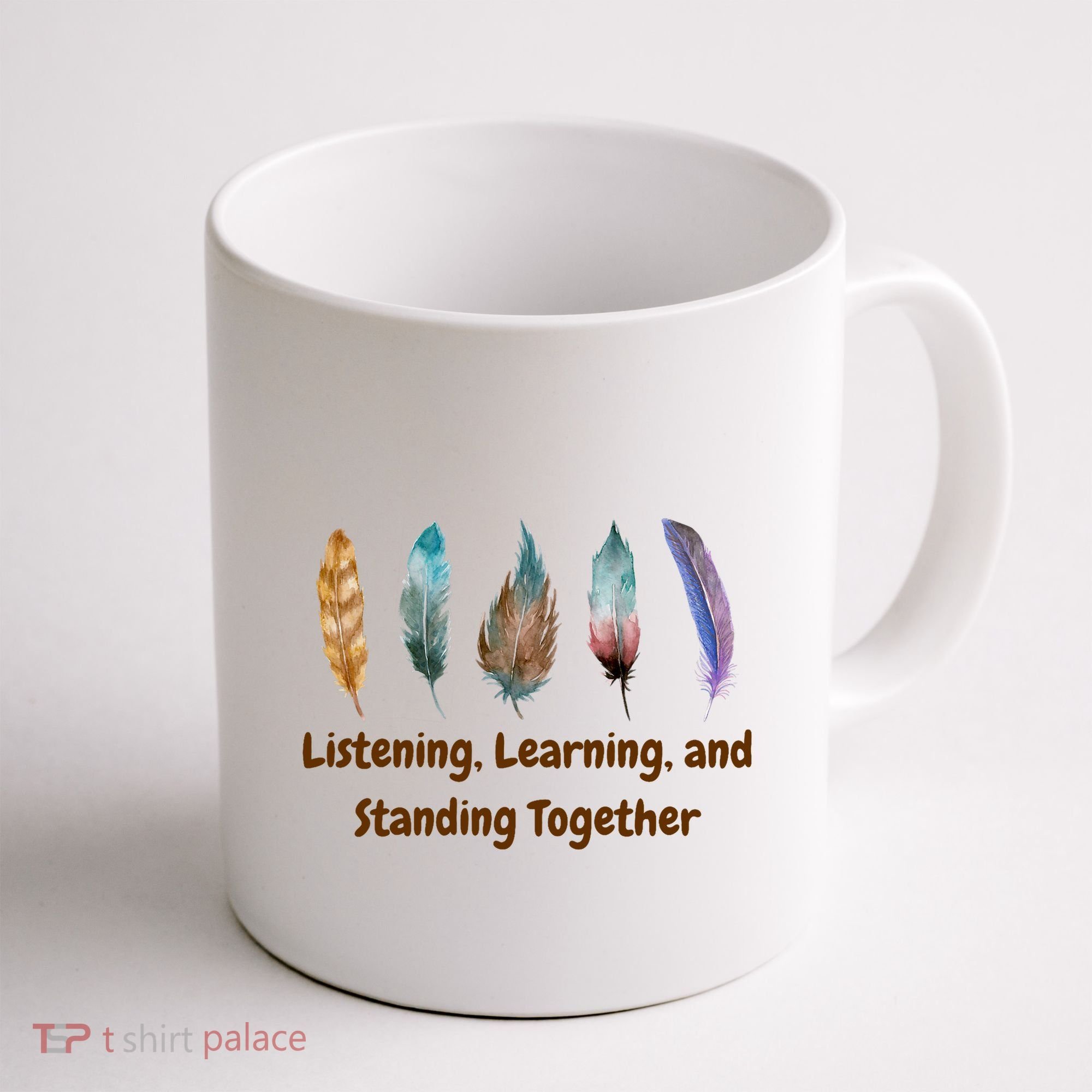 Feathers Native American Unity Day Orange Indigenous Coffee Mug