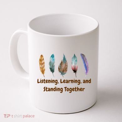 Feathers Native American Unity Day Orange Indigenous Coffee Mug