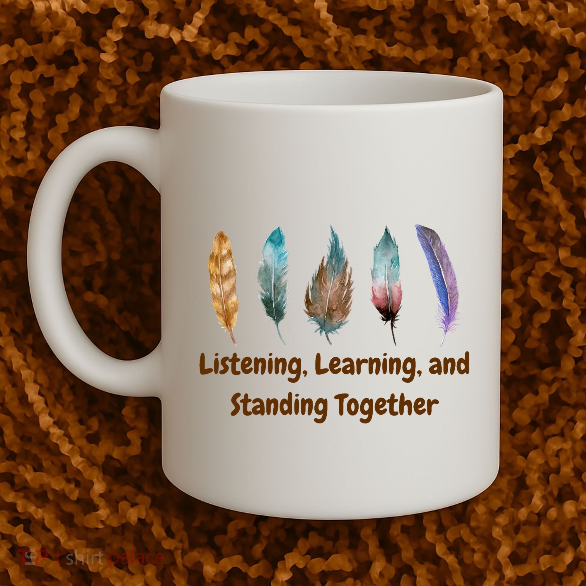 Feathers Native American Unity Day Orange Indigenous Coffee Mug