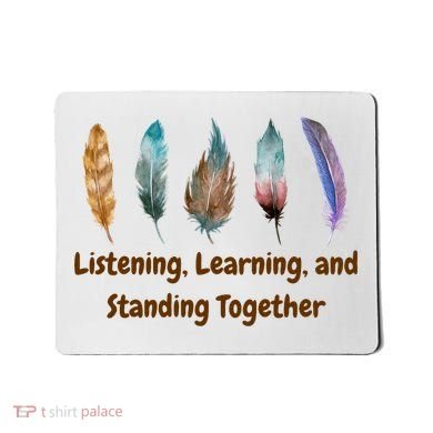 Feathers Native American Unity Day Orange Indigenous Mousepad
