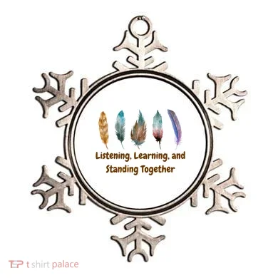 Feathers Native American Unity Day Orange Indigenous Ornament