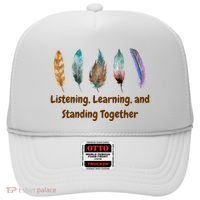 Feathers Native American Unity Day Orange Indigenous Hat thumb 0