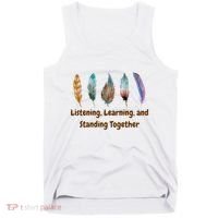Feathers Native American Unity Day Orange Indigenous Tank Top thumb 0