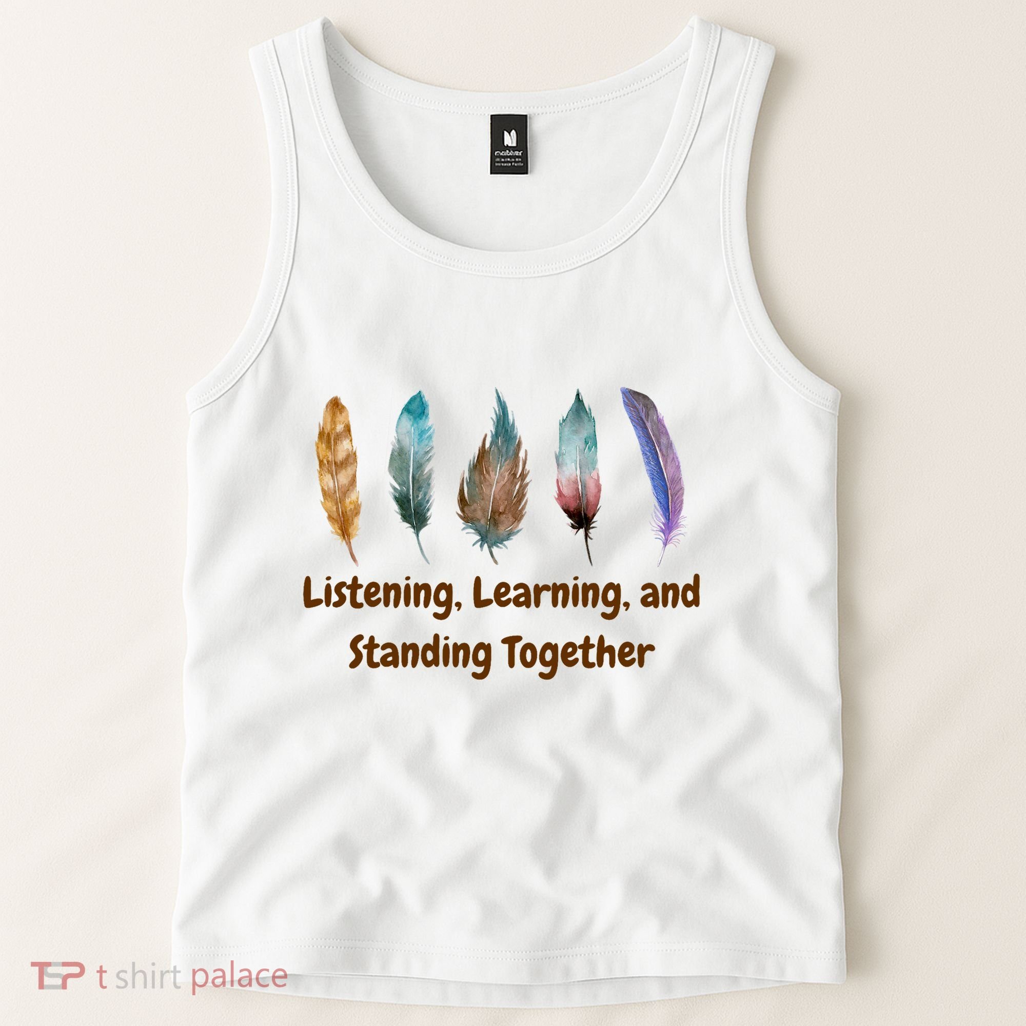 Feathers Native American Unity Day Orange Indigenous Tank Top