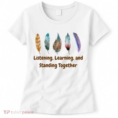 Feathers Native American Unity Day Orange Indigenous Women's T-Shirt