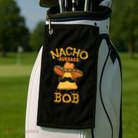 Funny Nacho Average Bob Golf Towel thumb 2