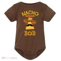 Funny Nacho Average Bob Baby Bodysuit thumb 0