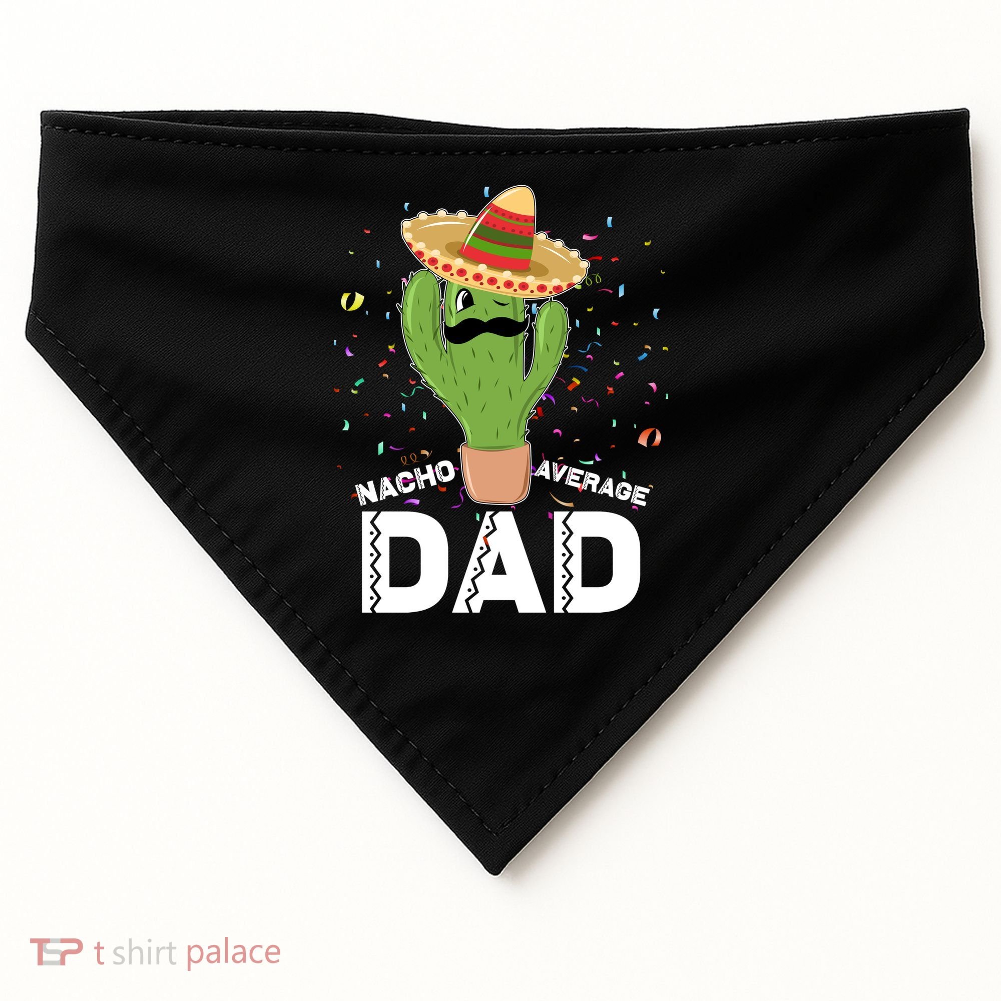 Funny Nacho Average Dad USA-Made Doggie Bandana