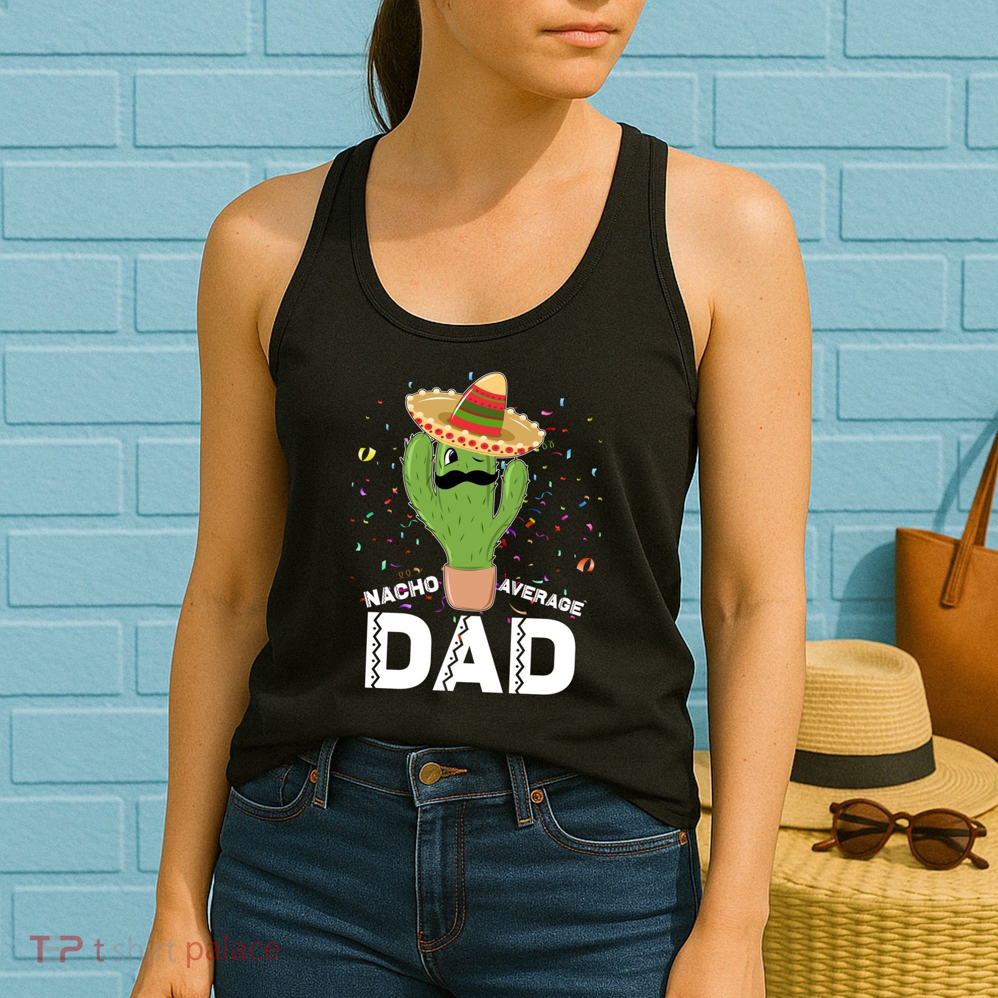 Funny Nacho Average Dad Women's Tank Top