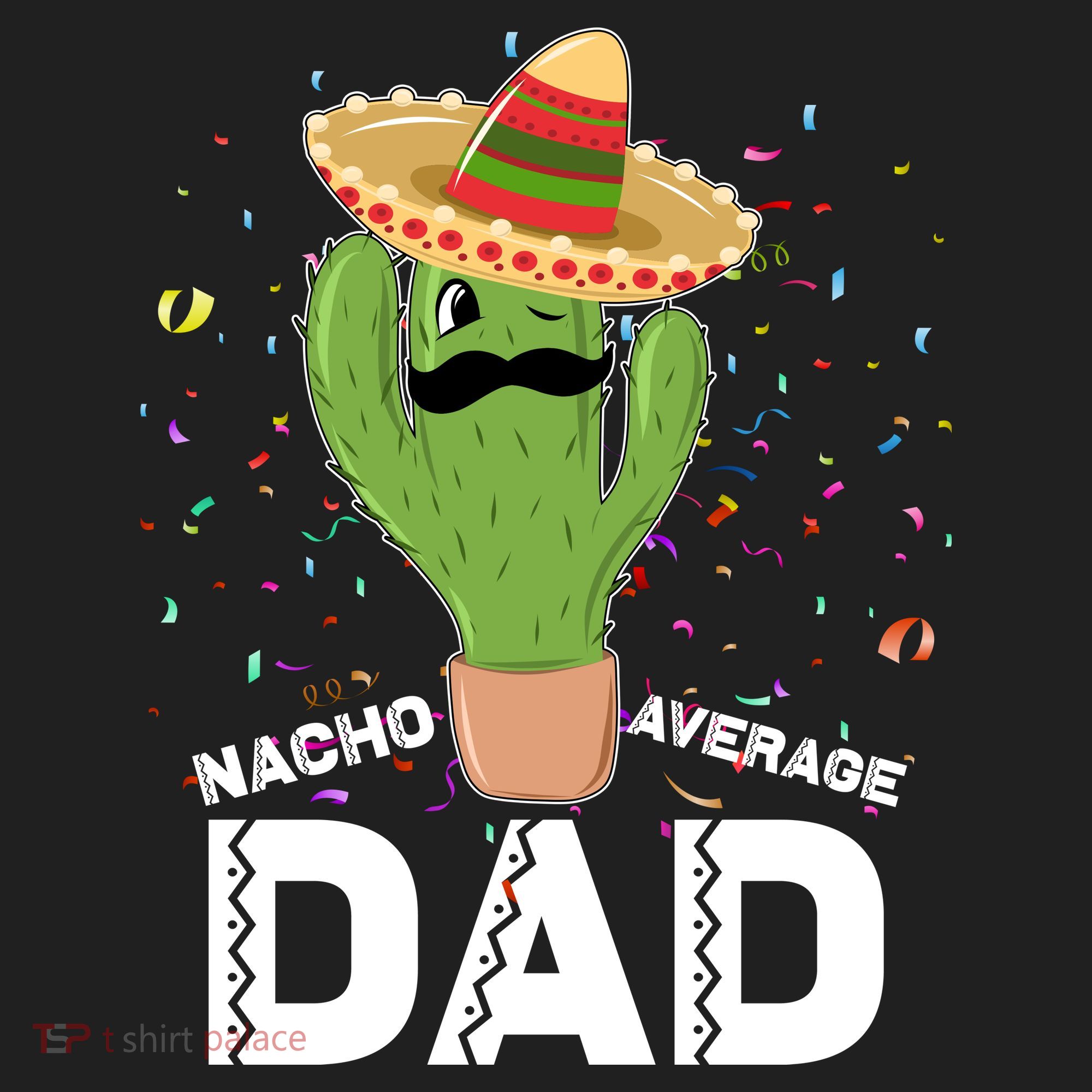 Funny Nacho Average Dad Golf Towel