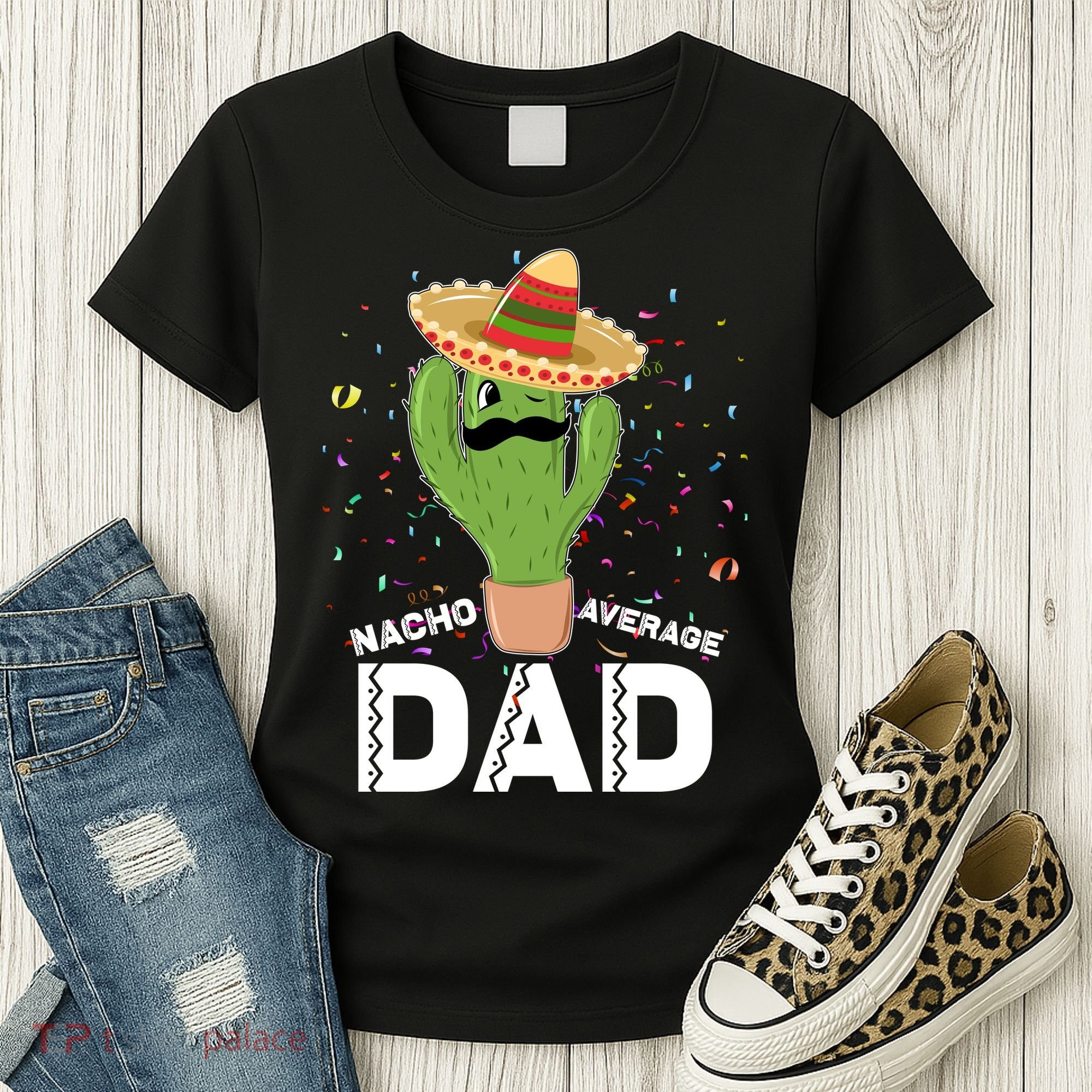Funny Nacho Average Dad Women's T-Shirt