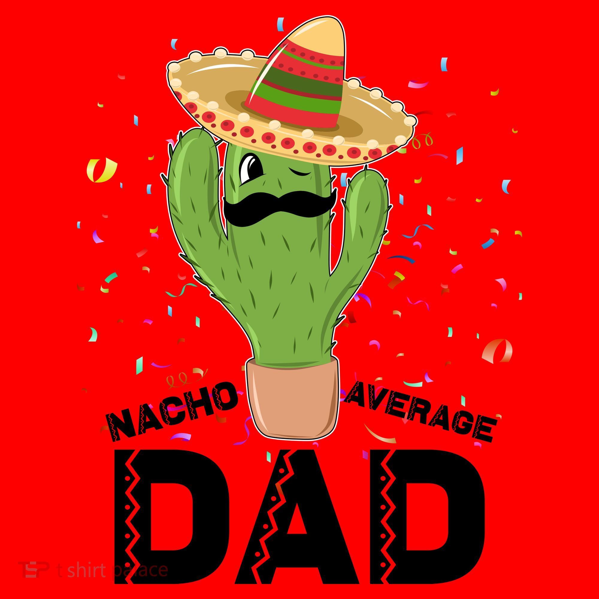 Funny Nacho Average Dad Santa Hat