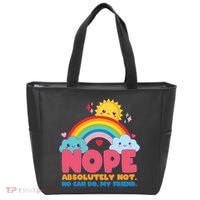 Funny Nope Absolutely Not No Can Do My Friend Tote Bag thumb 0