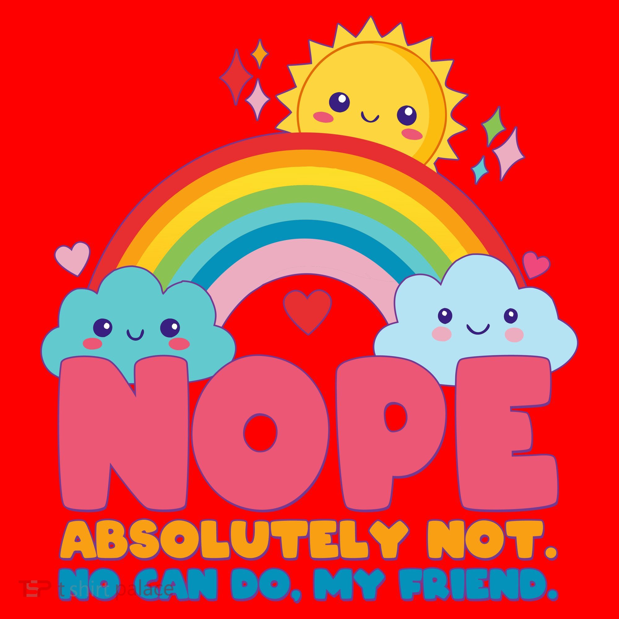Funny Nope Absolutely Not No Can Do My Friend Santa Hat