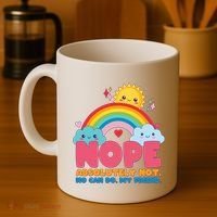 Funny Nope Absolutely Not No Can Do My Friend Coffee Mug thumb 4