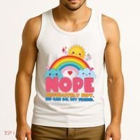 Funny Nope Absolutely Not No Can Do My Friend Tank Top thumb 3