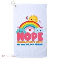 Funny Nope Absolutely Not No Can Do My Friend Golf Towel thumb 0