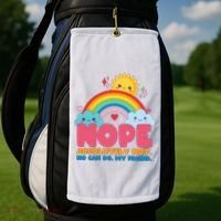 Funny Nope Absolutely Not No Can Do My Friend Golf Towel thumb 2
