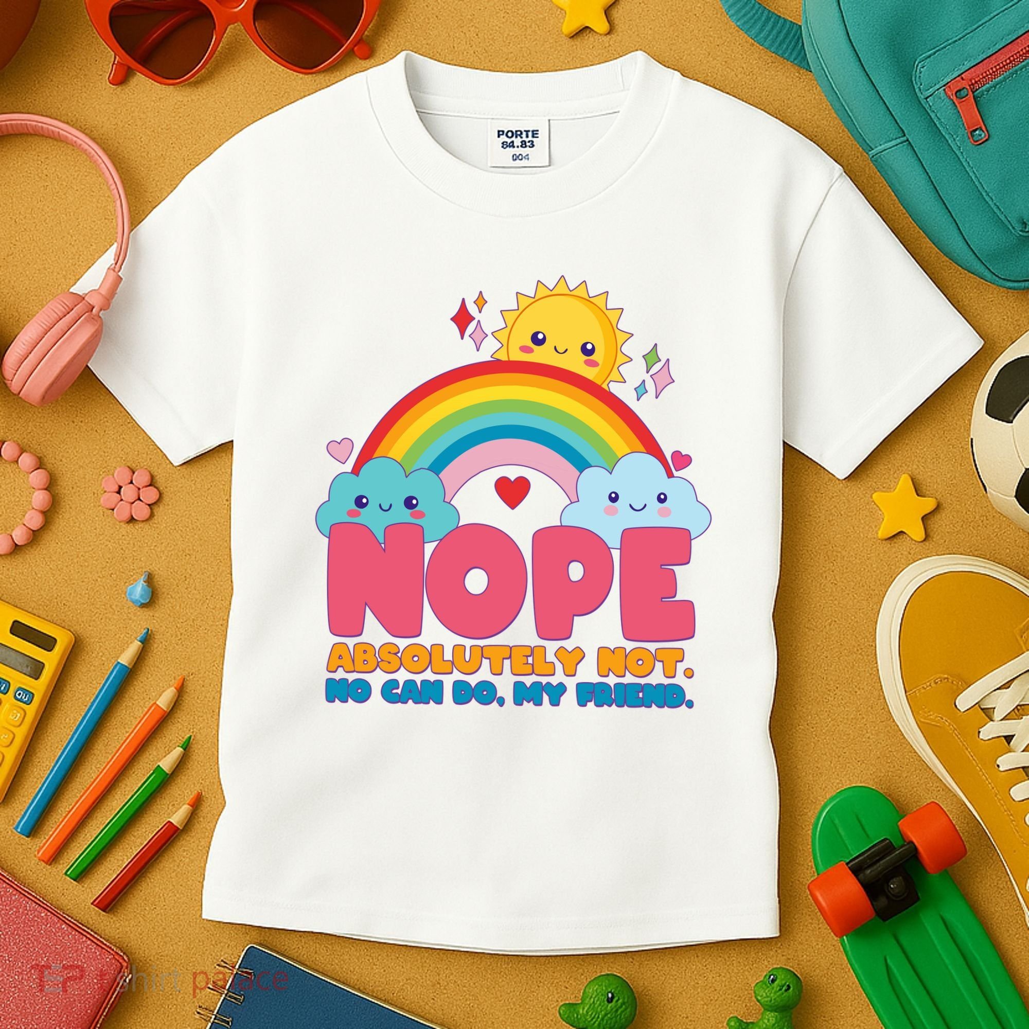Funny Nope Absolutely Not No Can Do My Friend Kids T-Shirt