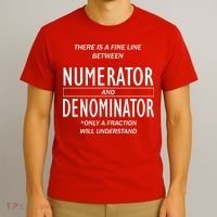 Funny Numerator And Denominator Math Fraction T-Shirt thumb 3