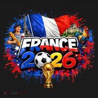 FRANCE North America Soccer Tournament 2026 Women's Hoodie thumb 2