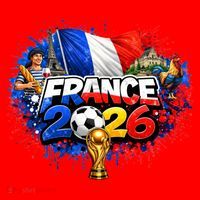 FRANCE North America Soccer Tournament 2026 Santa Hat thumb 1