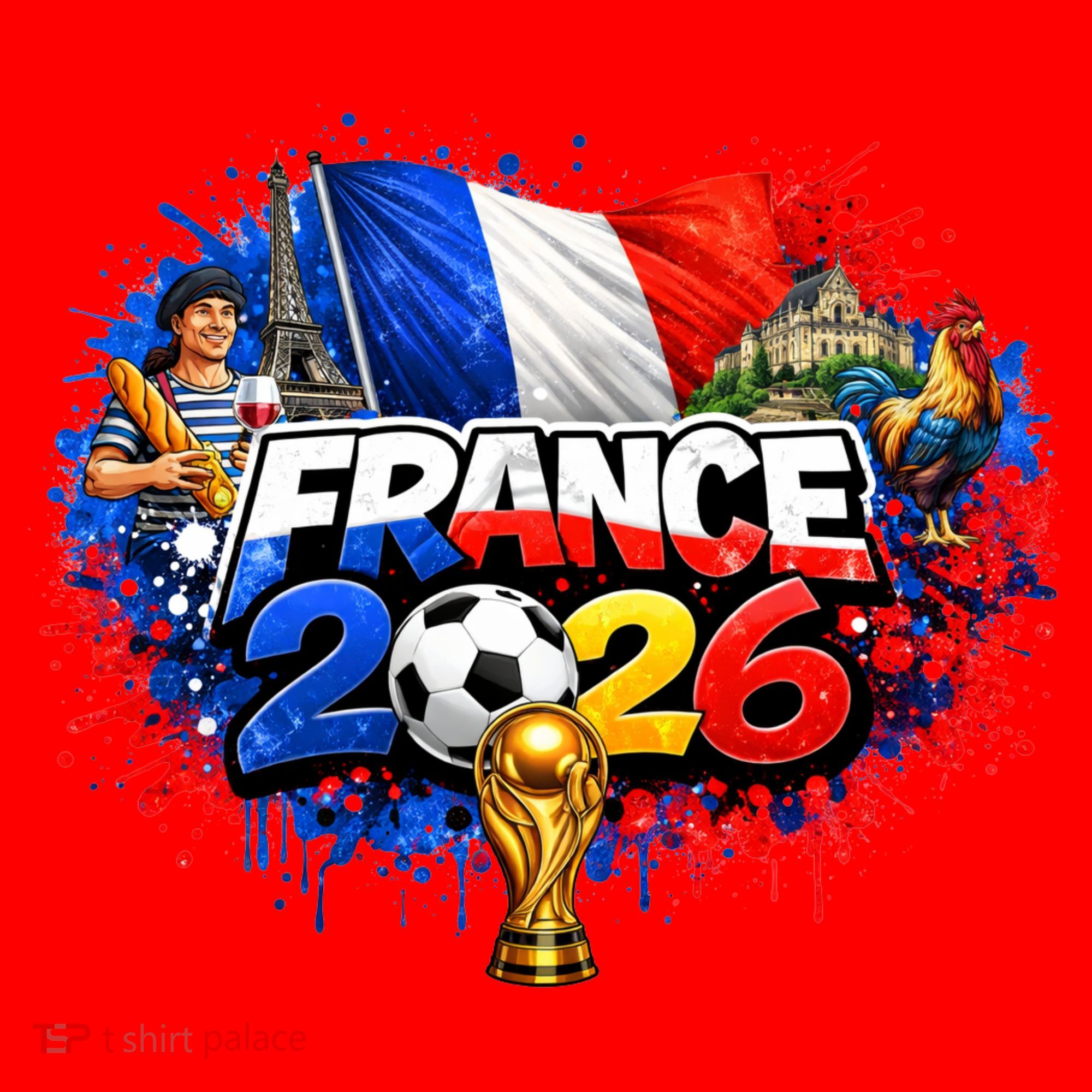 FRANCE North America Soccer Tournament 2026 Santa Hat