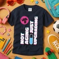 Funny Not Aging Birthday Quote Kids T-Shirt thumb 3