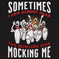Funny Novelty Almost Hear Pins Mocking Me Ten Pin Bowling Great Gift Pajama Set thumb 2