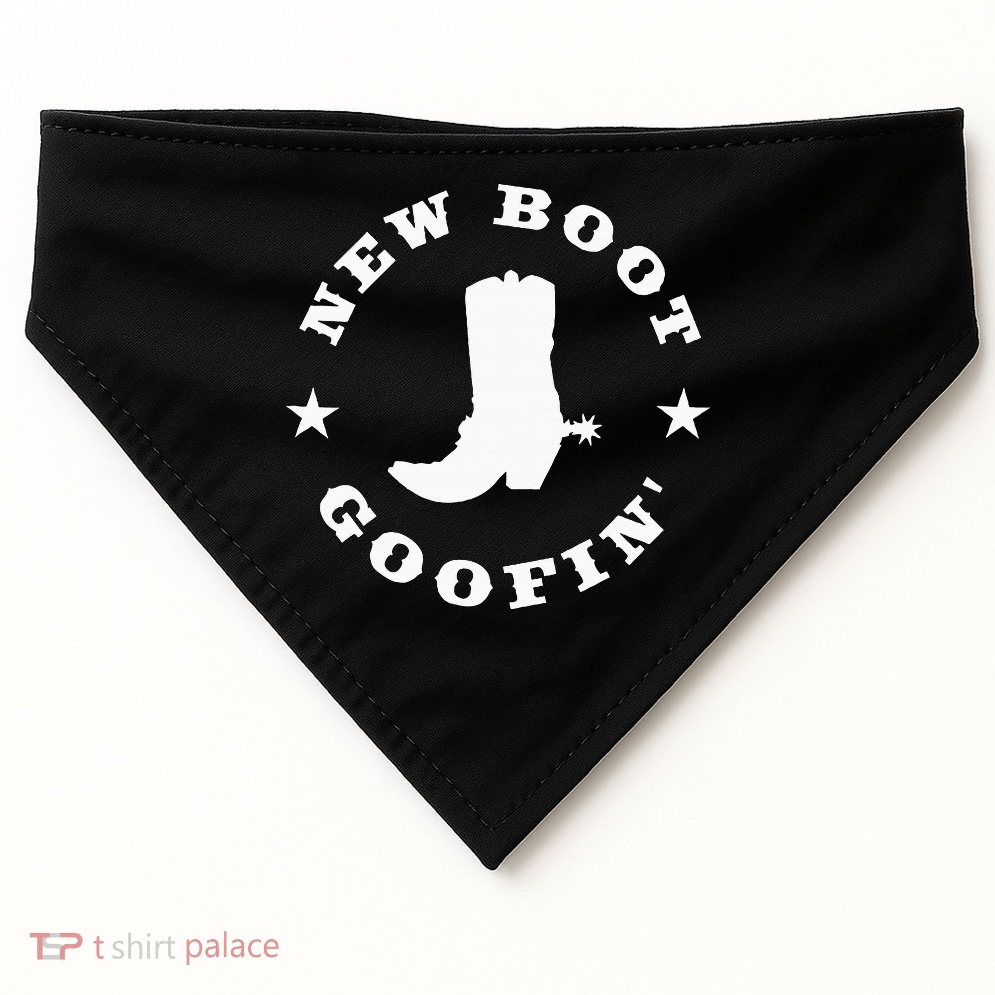 Funny New Boot Goofin Cowboy Boot Meme Quote USA-Made Doggie Bandana
