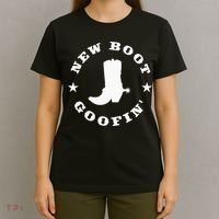 Funny New Boot Goofin Cowboy Boot Meme Quote T-Shirt thumb 4
