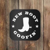 Funny New Boot Goofin Cowboy Boot Meme Quote Coaster thumb 0