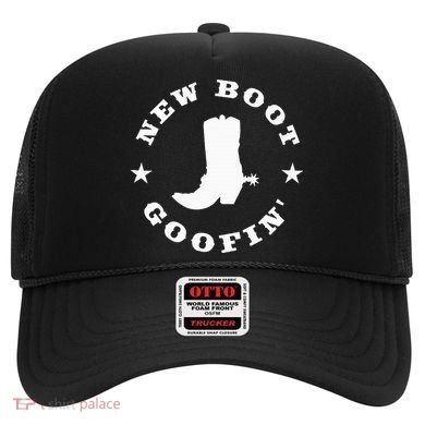 Funny New Boot Goofin Cowboy Boot Meme Quote Hat