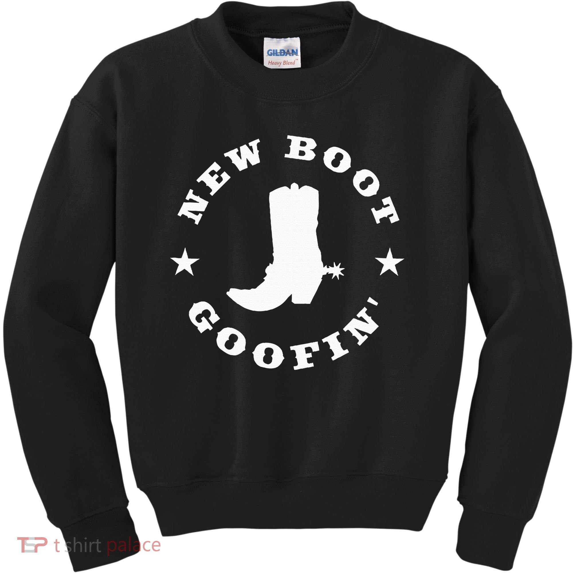 Funny New Boot Goofin Cowboy Boot Meme Quote Kids Sweatshirt