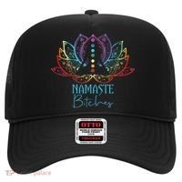 Funny Namaste Bitches Spiritual Sarcasm Zen Yoga Lover Gift Hat thumb 0