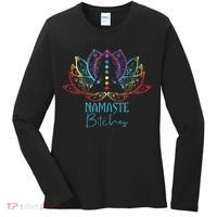 Funny Namaste Bitches Spiritual Sarcasm Zen Yoga Lover Gift Women's Long Sleeve Shirt thumb 0