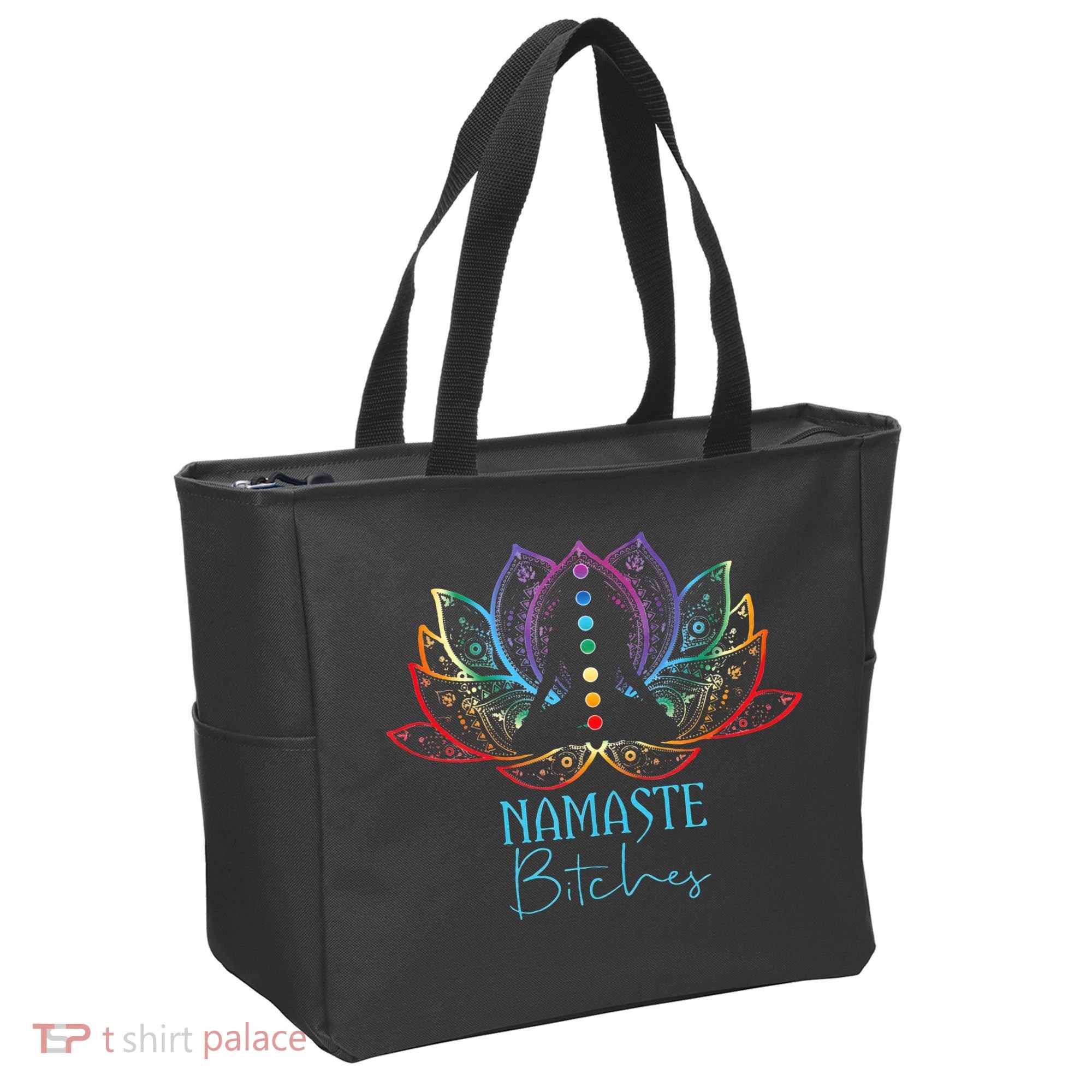 Funny Namaste Bitches Spiritual Sarcasm Zen Yoga Lover Gift Tote Bag
