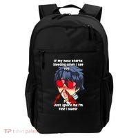 Funny Nose Bleed Anime Perv Simp Otaku Manga Anime Humor Backpack thumb 0