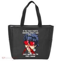 Funny Nose Bleed Anime Perv Simp Otaku Manga Anime Humor Tote Bag thumb 0