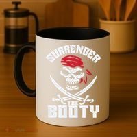 Funny Nice Booty Surrender The Booty Gift Coffee Mug thumb 4