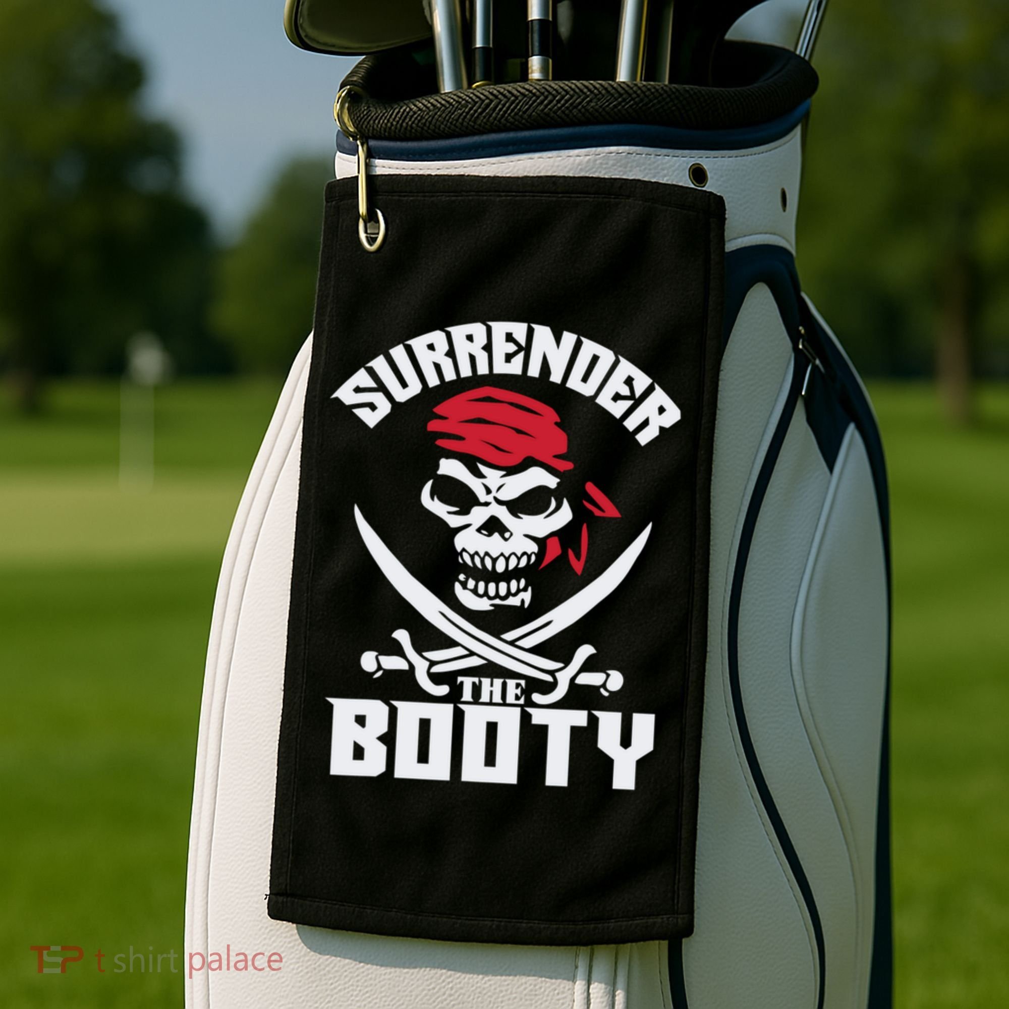 Funny Nice Booty Surrender The Booty Gift Golf Towel